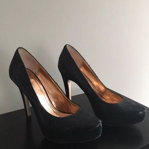BCBGeneration snakeskin pumps